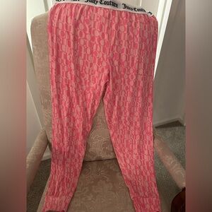 Juicy Couture Pink Logo Lounge Pants